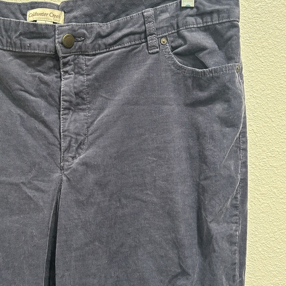 Coldwater Creek Pants Women's Soft Gray Velvet Cords Trouser Slacks 18W - Picture 3 of 10